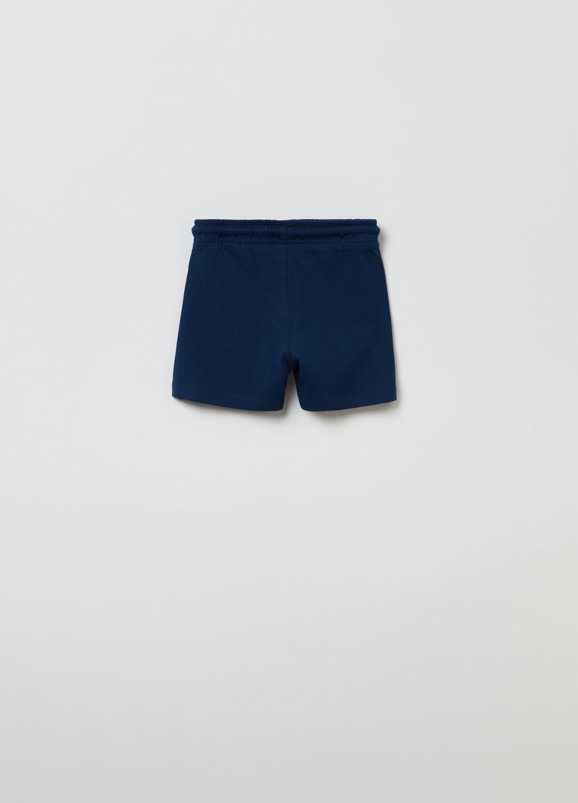 Shorts in cotone con coulisse _1