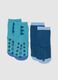 Children's blue multicoloured cotton socks_1