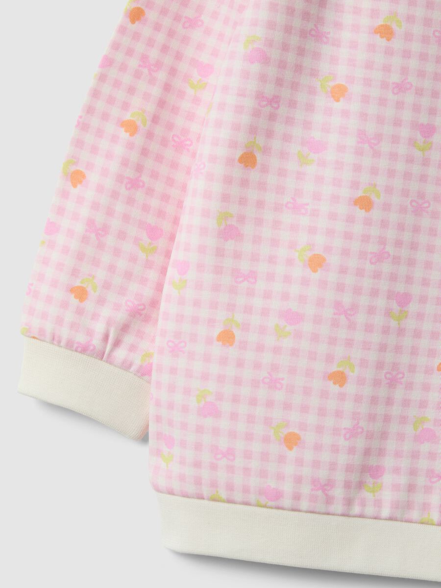 Pigiama in puro cotone rosa regular fit per bimba_2