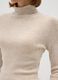 Beige cotton blend turtleneck regular fit_3