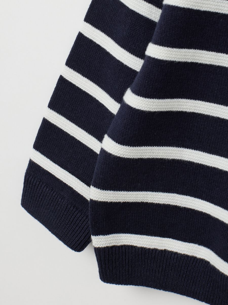 Multicolour regular fit children's sweater in pure cotton_3