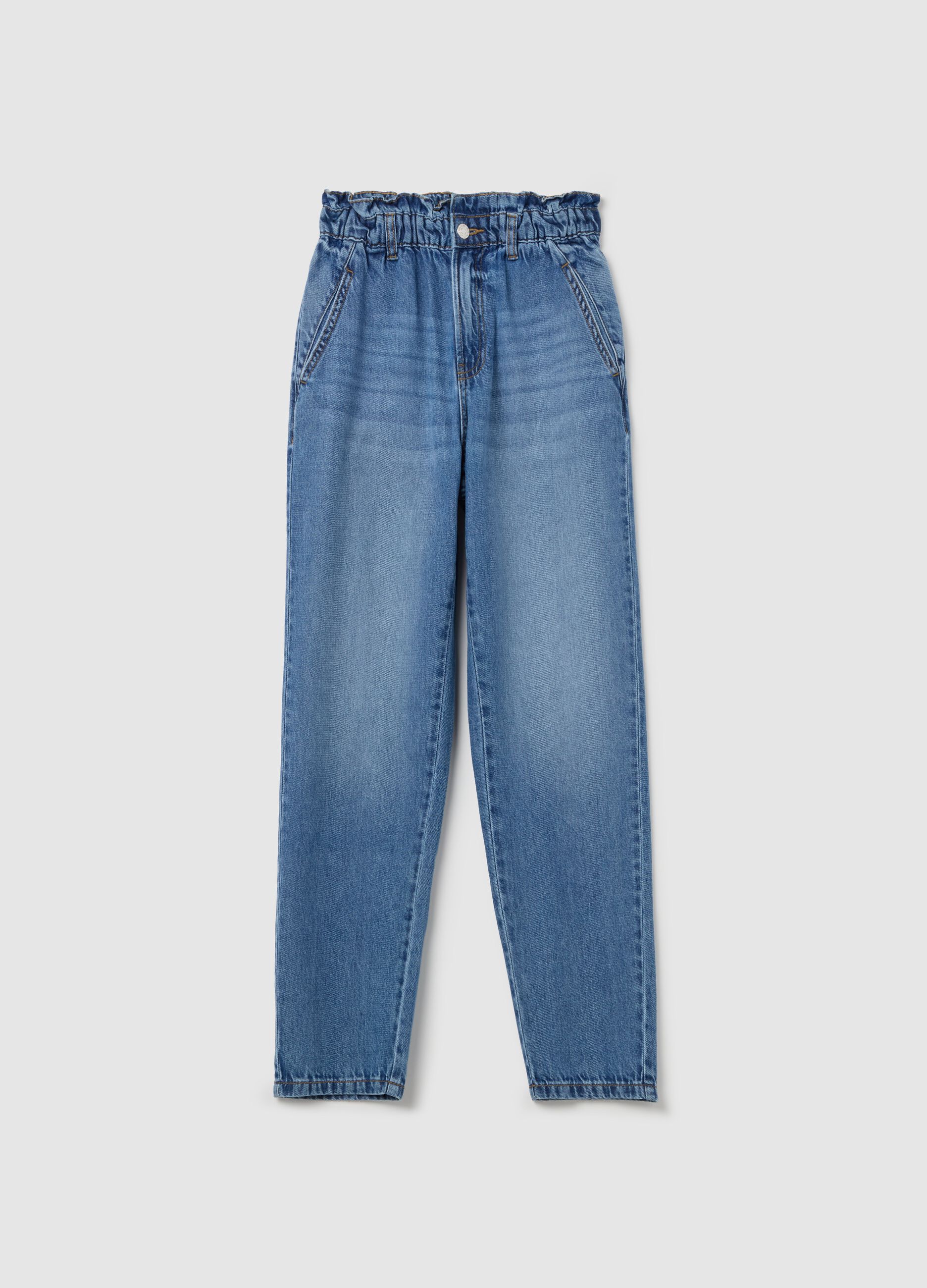 Cropped slouchy-fit jeans