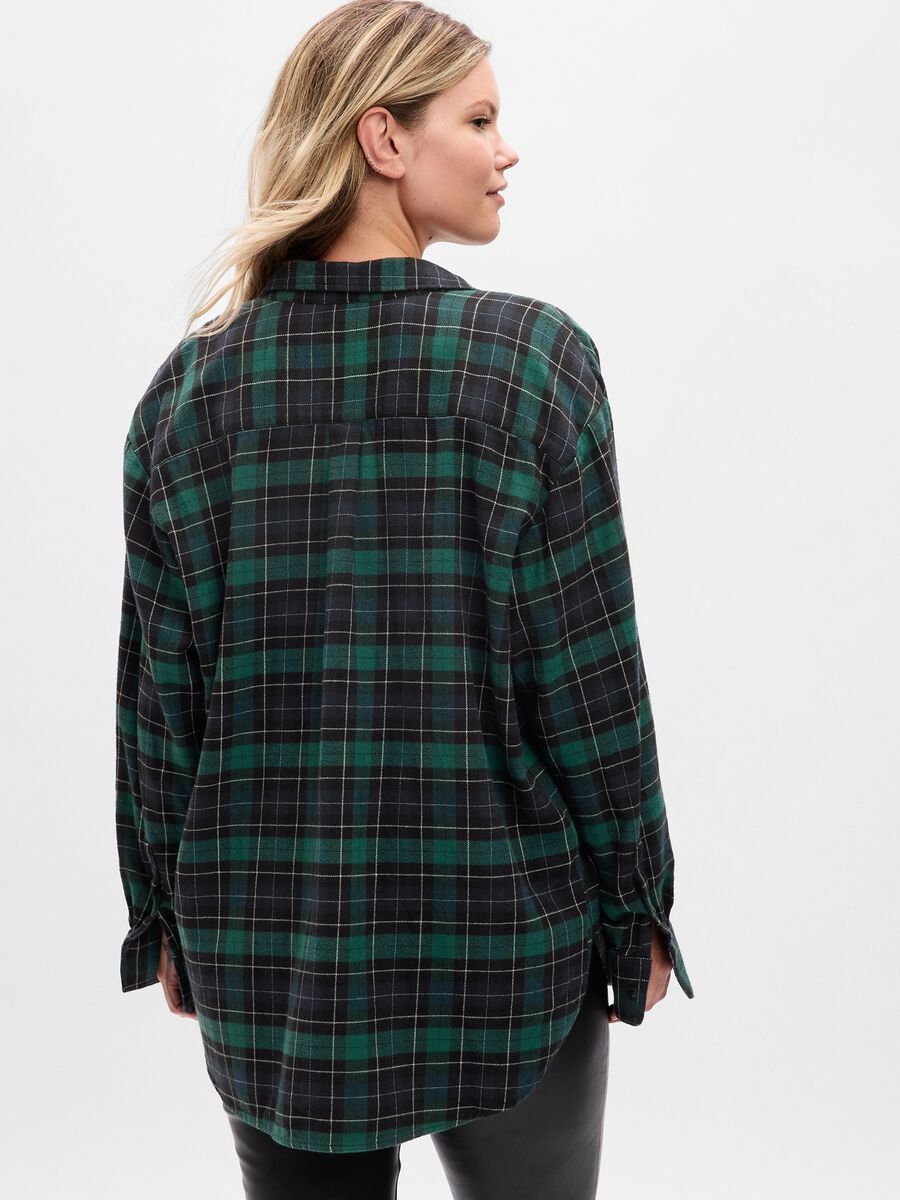 Camicia oversize in flanella fantasia check_4