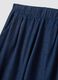 Blue palazzo trousers in stretch cotton_1