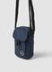 Blue crossbody bag with zip fastening and adjustable strap_2