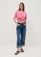 Pink pure cotton regular fit T-shirt with Stitch print_1