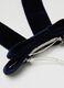 Accessorio per capelli in velluto blu da bambina_1