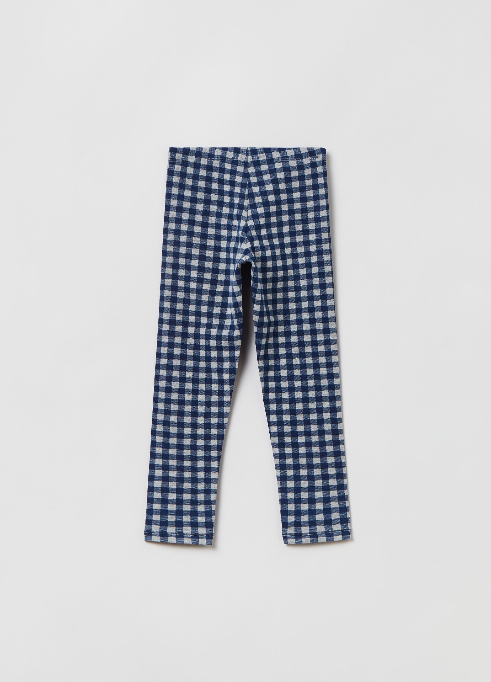 Leggings con stampa check 