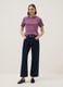 Purple pure cotton relaxed fit T-shirt_0