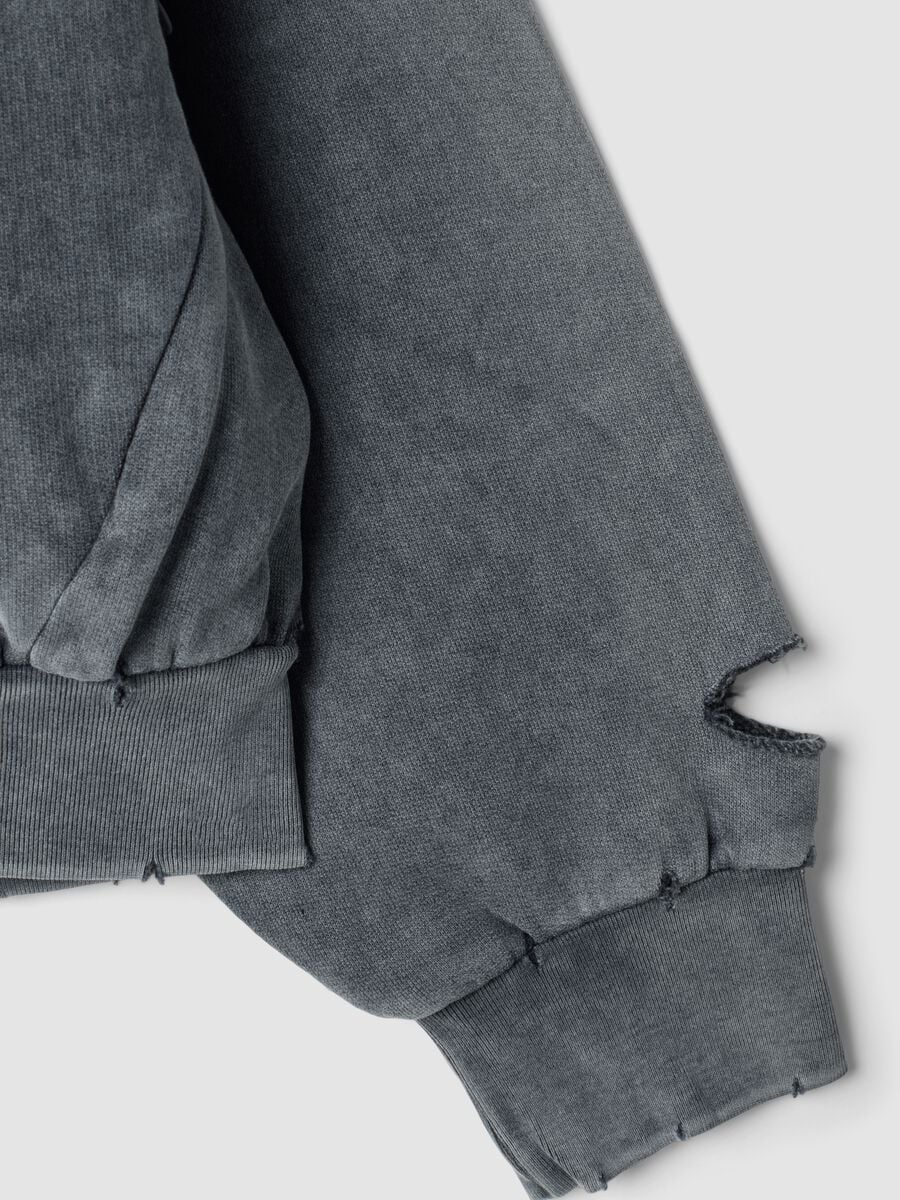 Full-zip Hoodie Sunfaded Grey_7