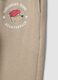Pantaloni jogger beige in puro cotone con stampa cagnolino per bimbo_3