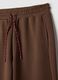 Brown wide leg trousers in stretchy modal blend_5