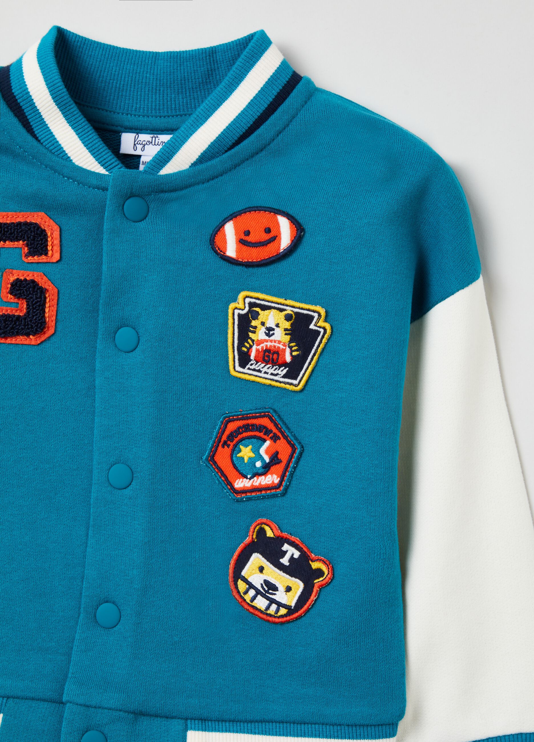 Felpa in French Terry con patch_2
