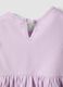 Girls&rsquo; pure cotton pink dress, regular fit with ruffles_3