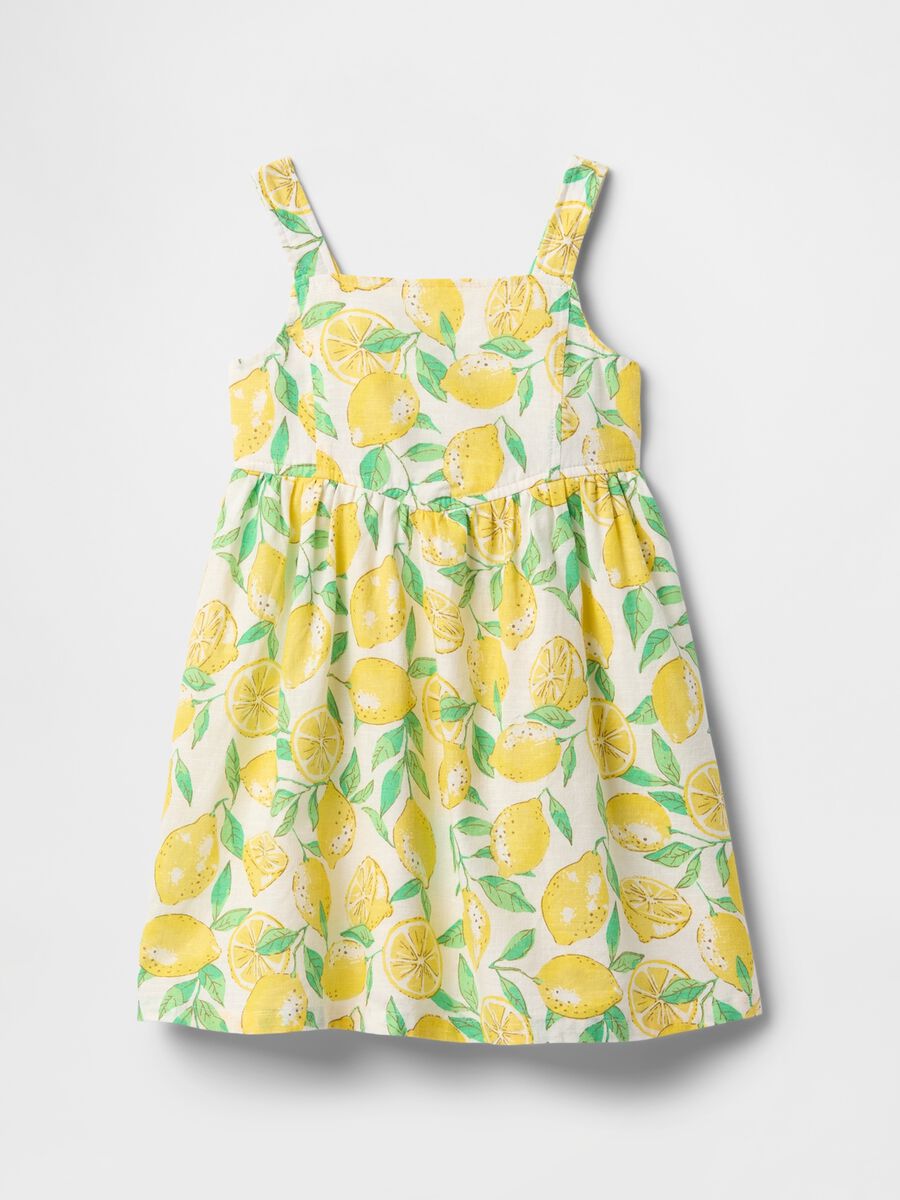 Lemon print dress for girls GAP Kids_1