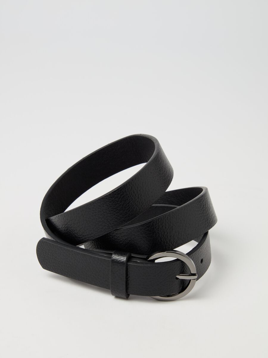 Thin belt with round buckle_2