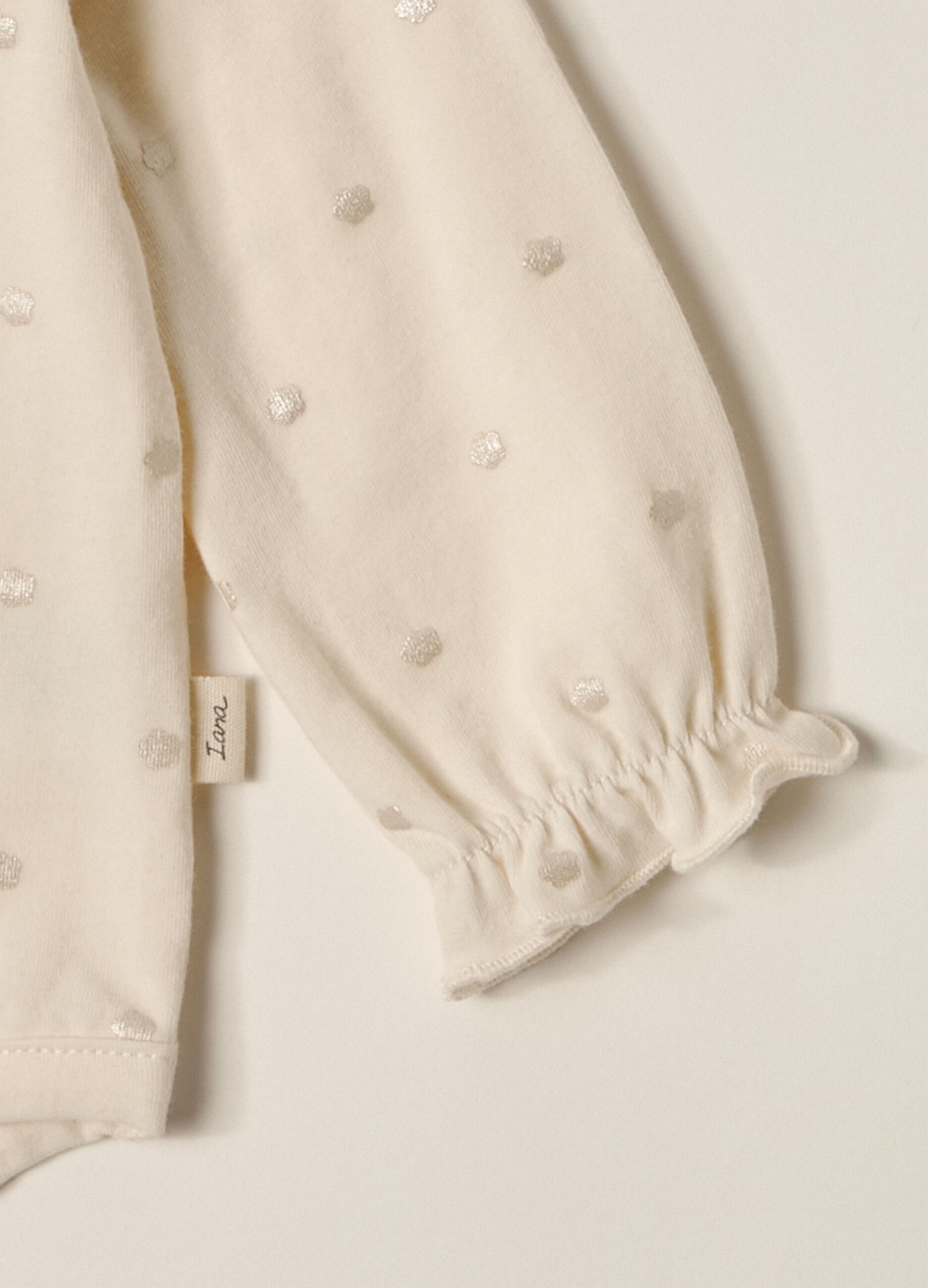 Body in jersey di cotone stretch IANA neonata