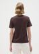 Brown pure cotton T-shirt regular fit_2