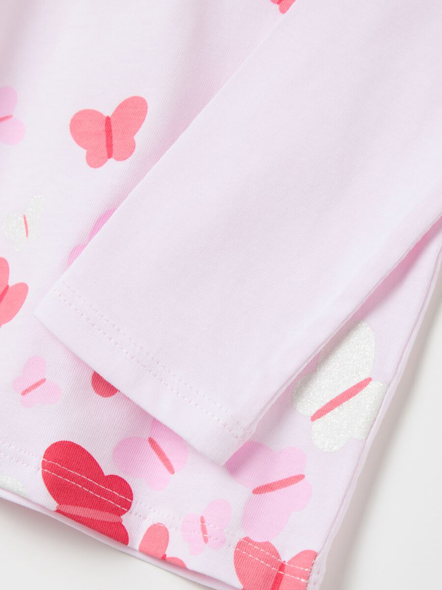 T-shirt maniche lunghe in cotone con stampa _2