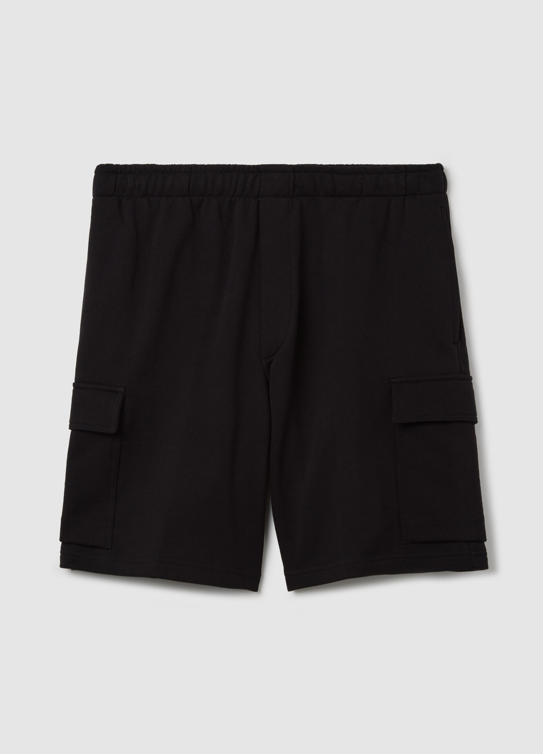 Cargo Bermuda shorts in fleece