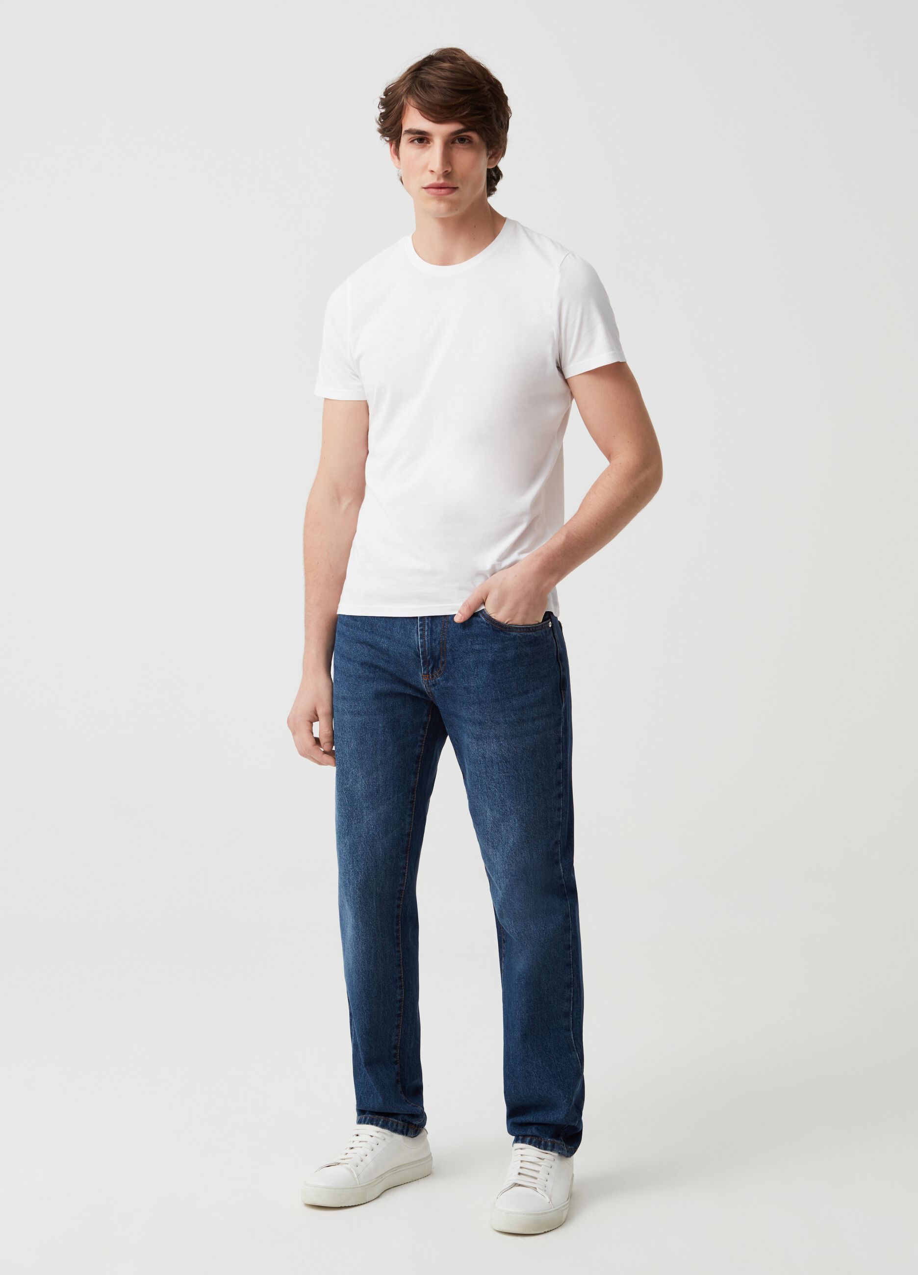 Jeans regular fit cinque tasche_0