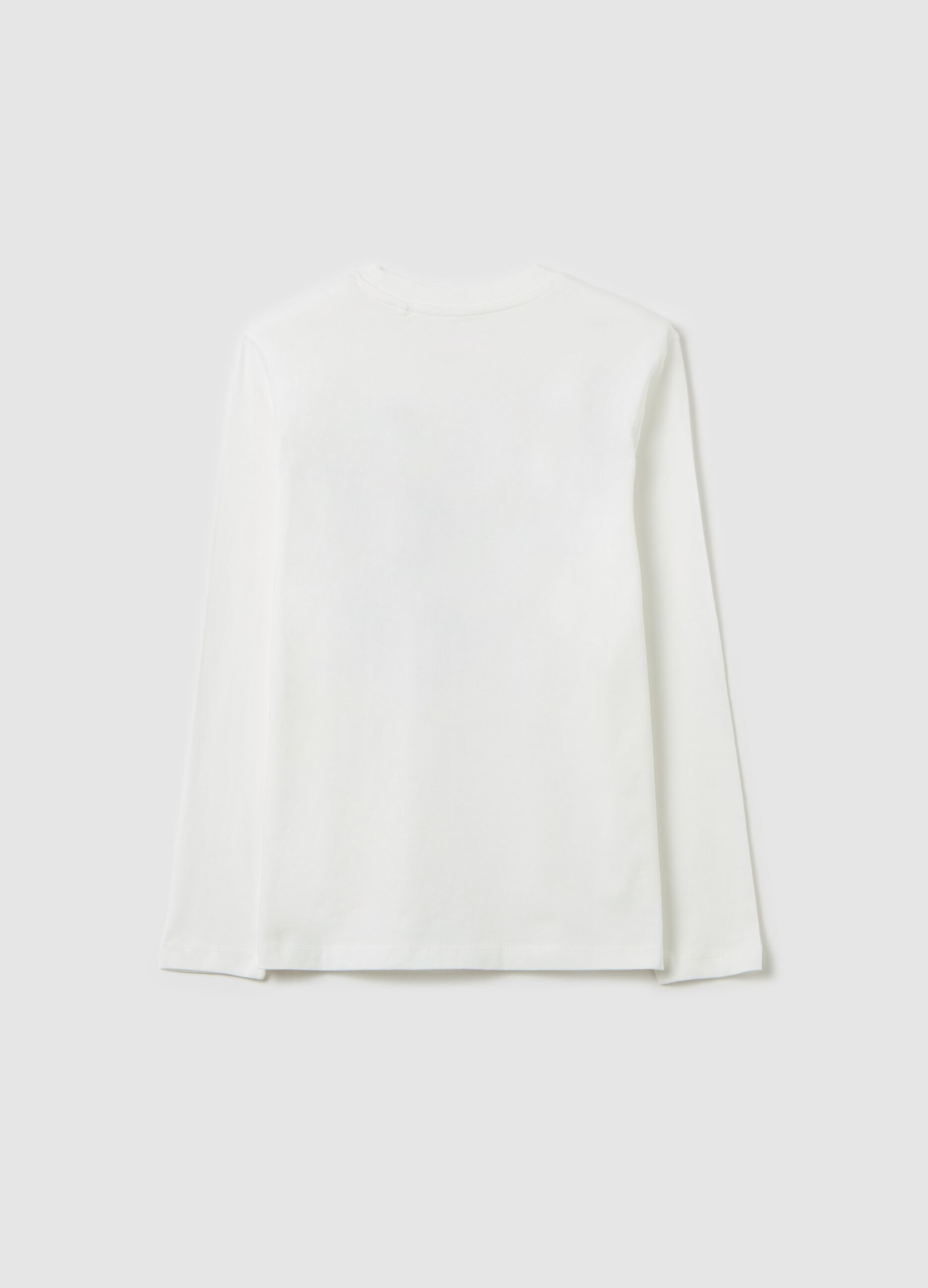 Long-sleeved T-shirt in cotton with print