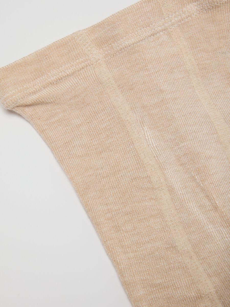 Beige tights in stretchy fabric_2