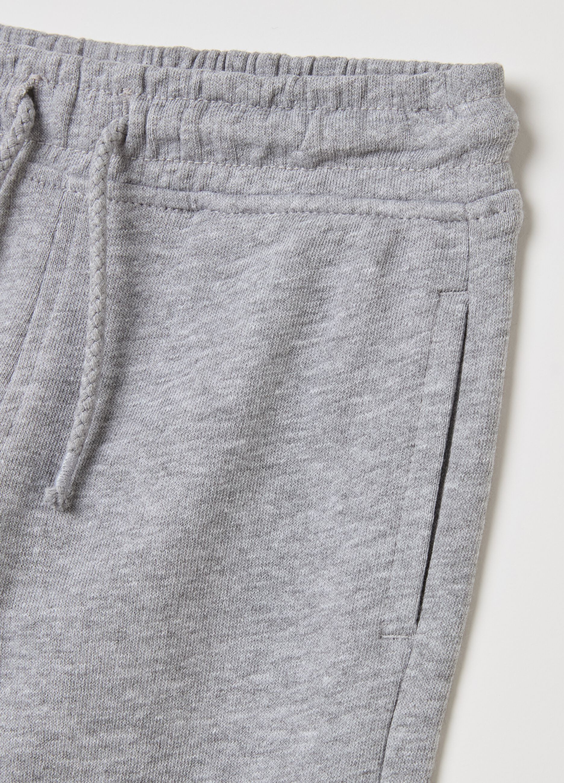 Cotton joggers with drawstring