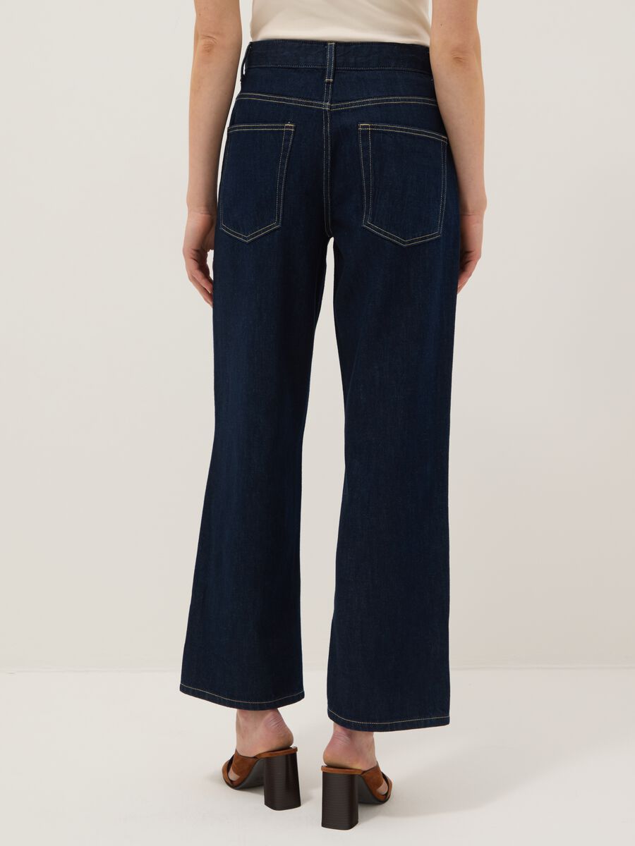 Pure cotton blue baggy fit jeans_2