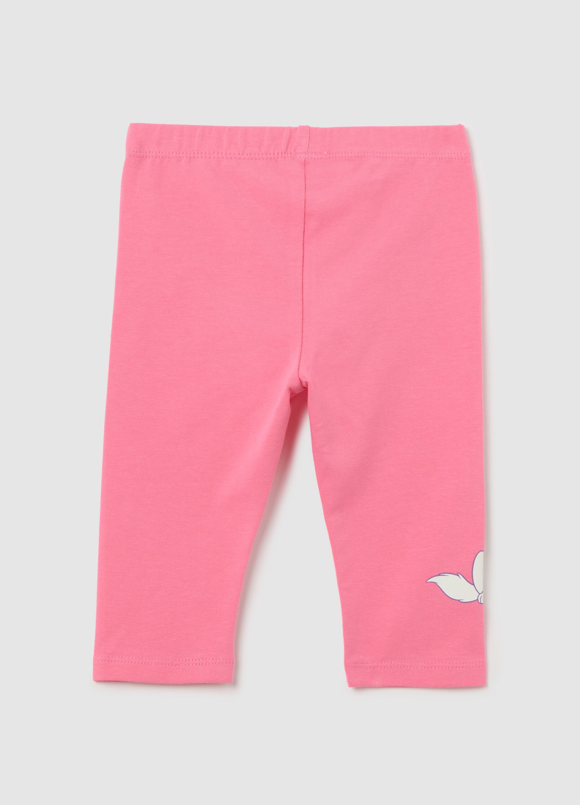 Pink Disney leggings with Marie print