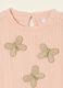 Baby girls&rsquo; pink short-sleeved cotton-blend T-shirt with appliqu&eacute; details_1