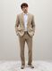 Beige Stretch Fabric Slim Fit Blazer_2