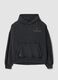 Felpa grigia in misto cotone oversize fit con stampa Dragonball_4