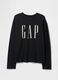 GAP Black Long Sleeve Cotton T-shirt_3