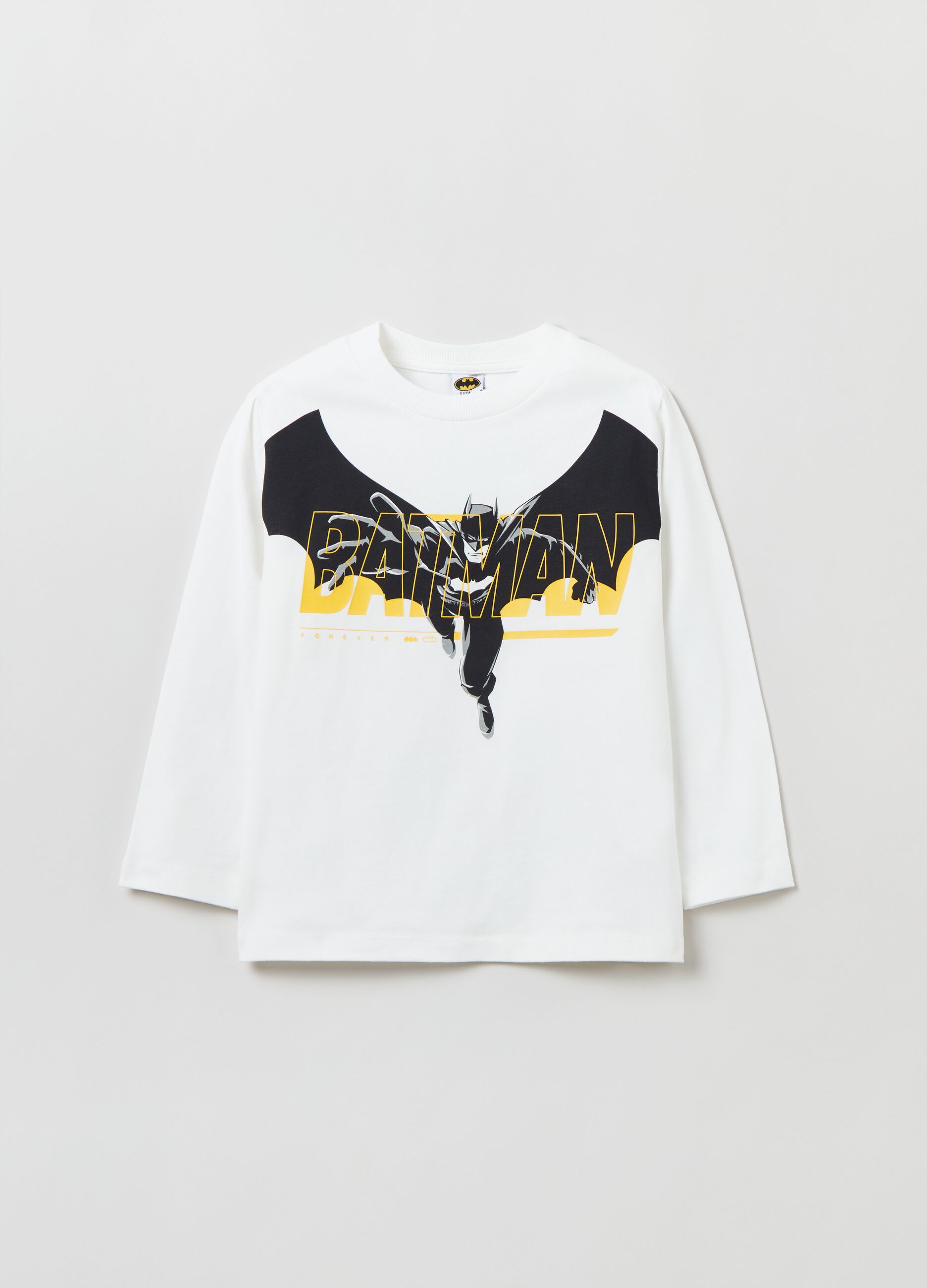 T-shirt maniche lunghe stampa Batman_0