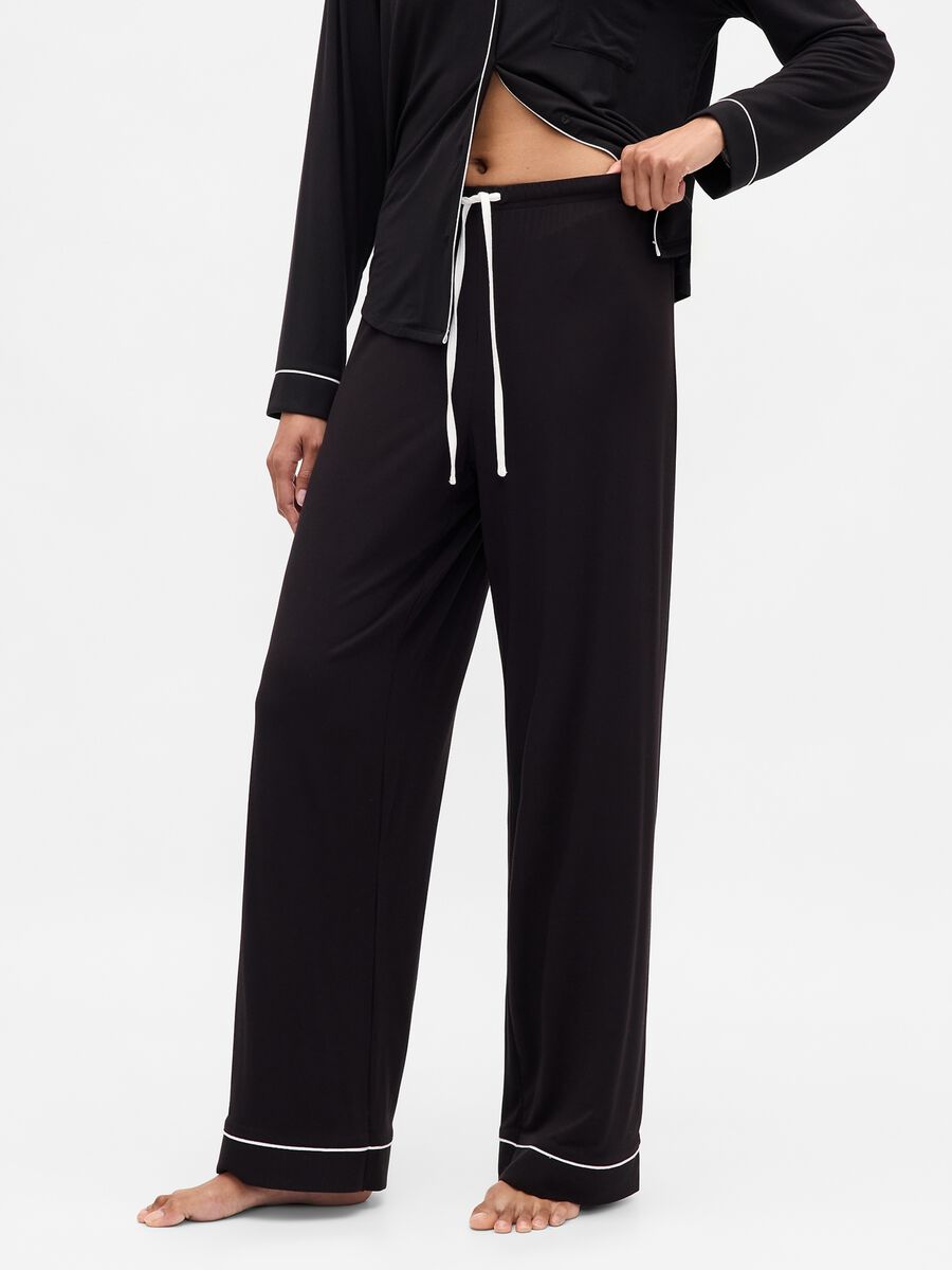 Black Stretch Pyjamas_1