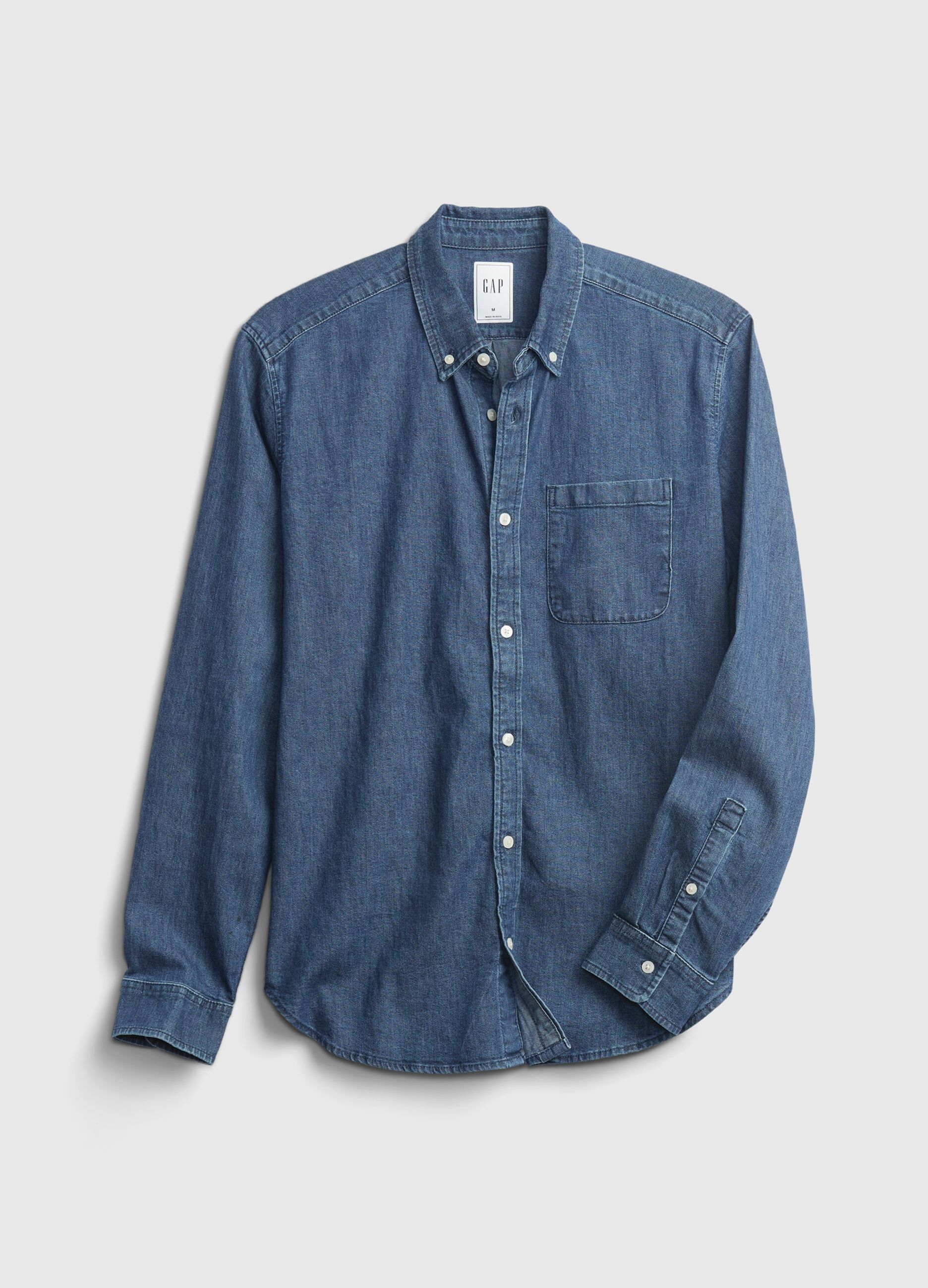 Camicia in denim con tasca