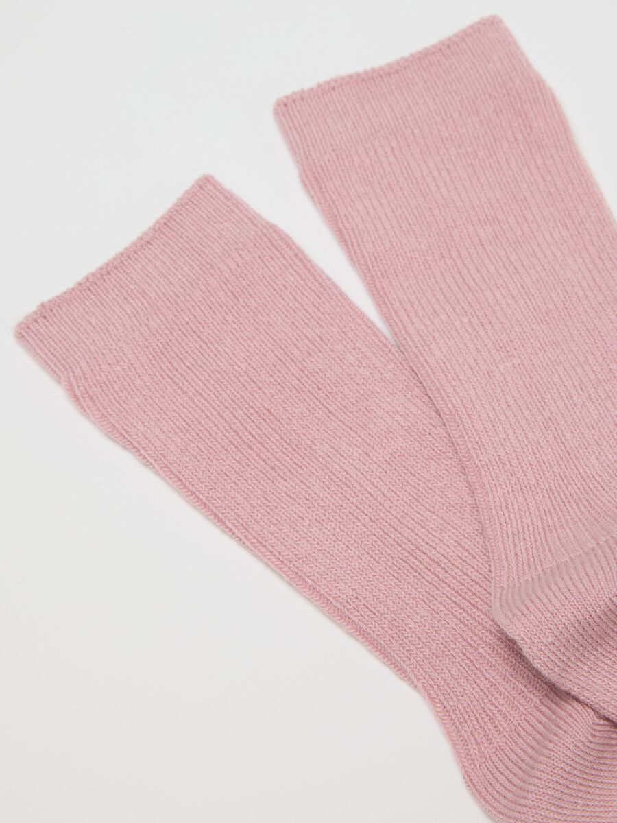 Multicolour Cotton Blend Baby Girls' Long Socks Tripack_2