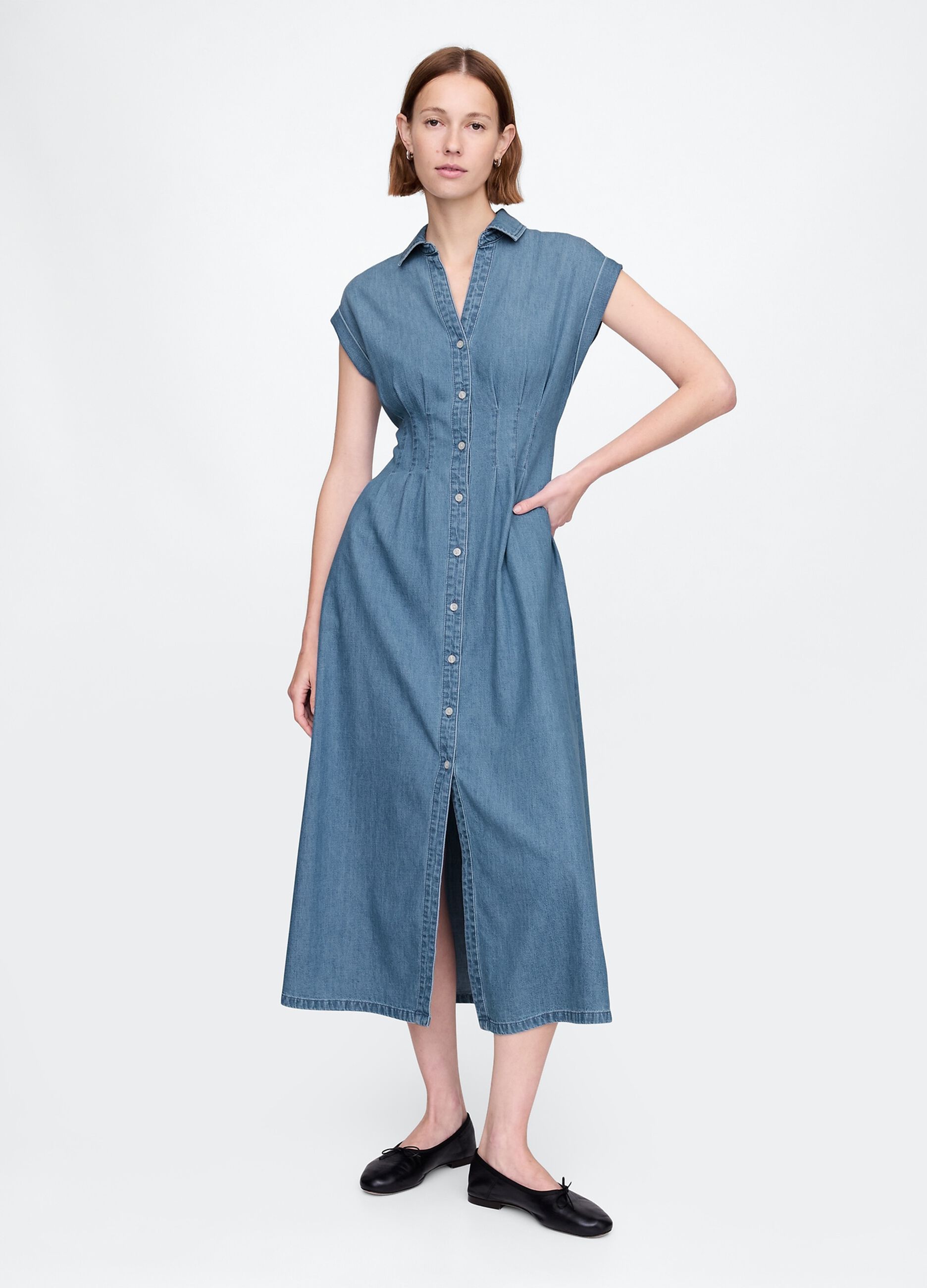 Gap Long Denim Dress
