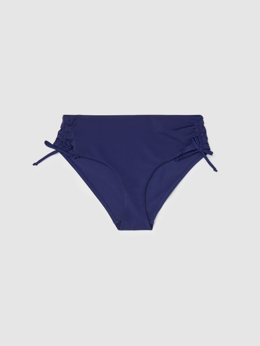 Women’s regular fit bikini briefs in blue microfibre blend._4
