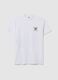 White pure cotton T-shirt with One Piece logo_4