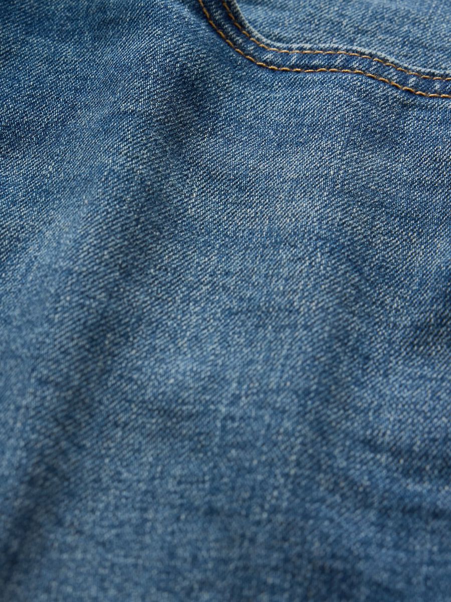 Wide-leg cotton blend jeans Gap_8