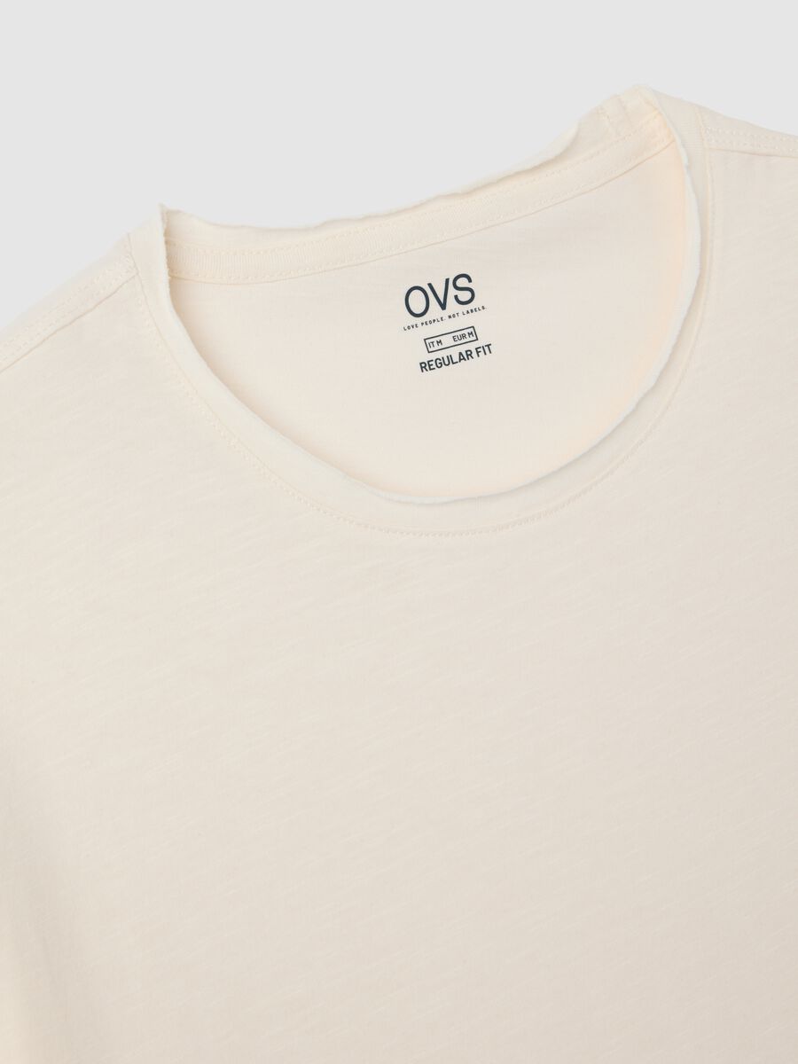 Men's pure cotton white T-shirt regular fit_5