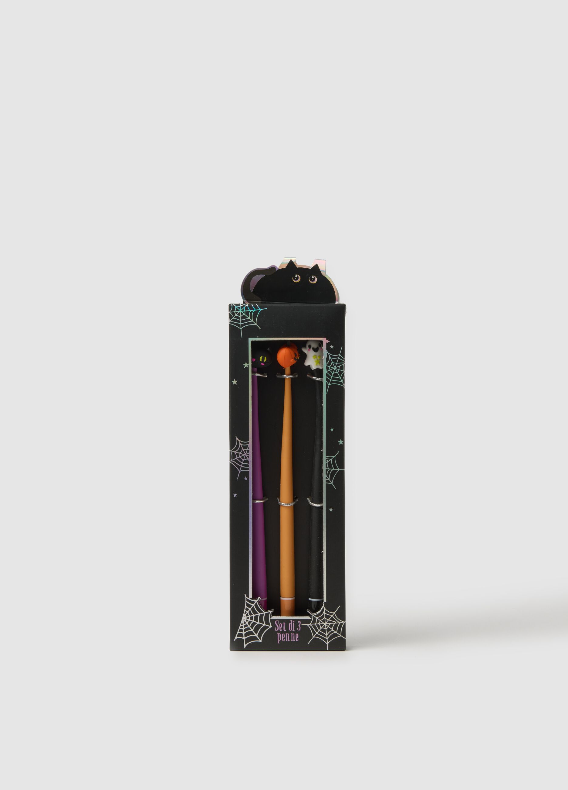 Halloween Coloured Grey Pen Set