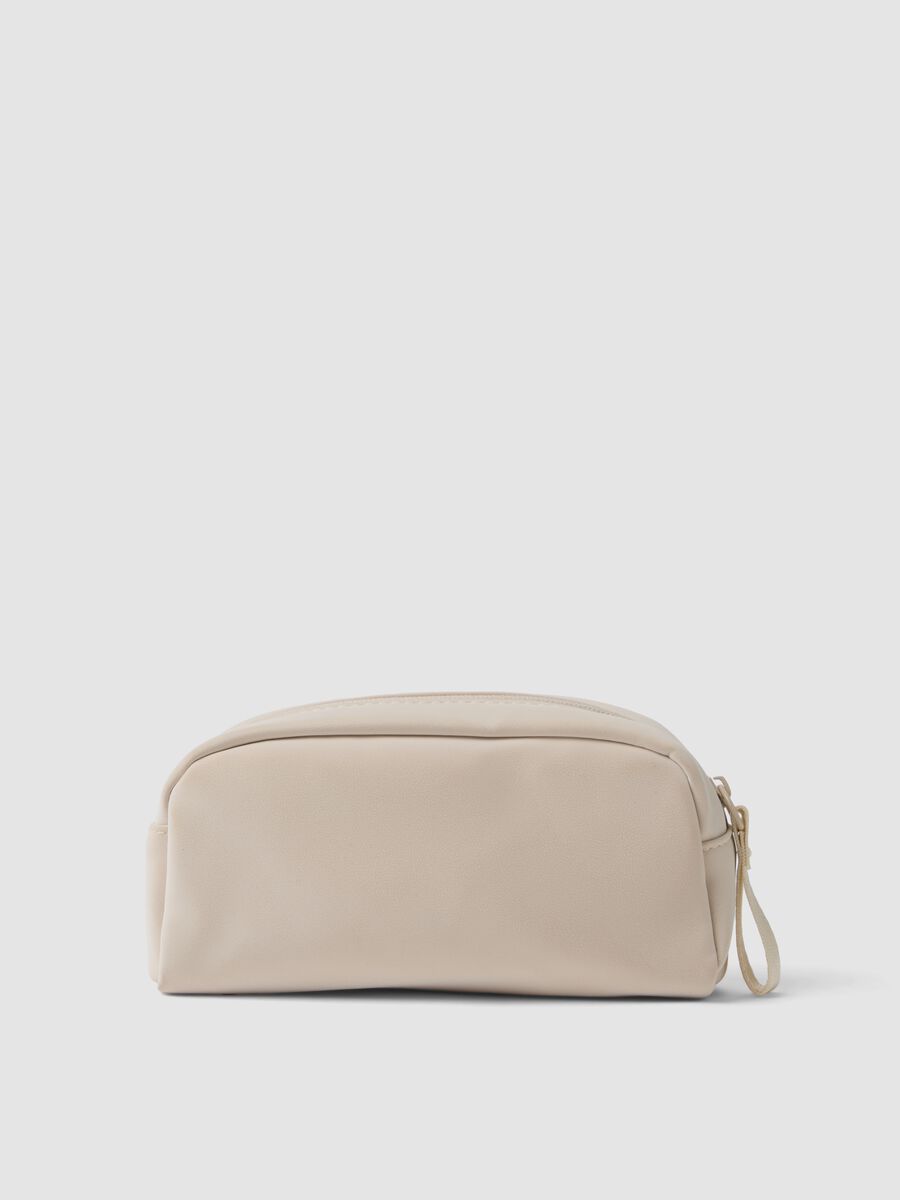 Beauty case beige con zip e laccetto_2
