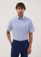 Light blue striped short-sleeve regular-fit shirt_0
