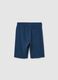 Boys&rsquo; blue regular-fit Bermuda shorts in 100% cotton_4