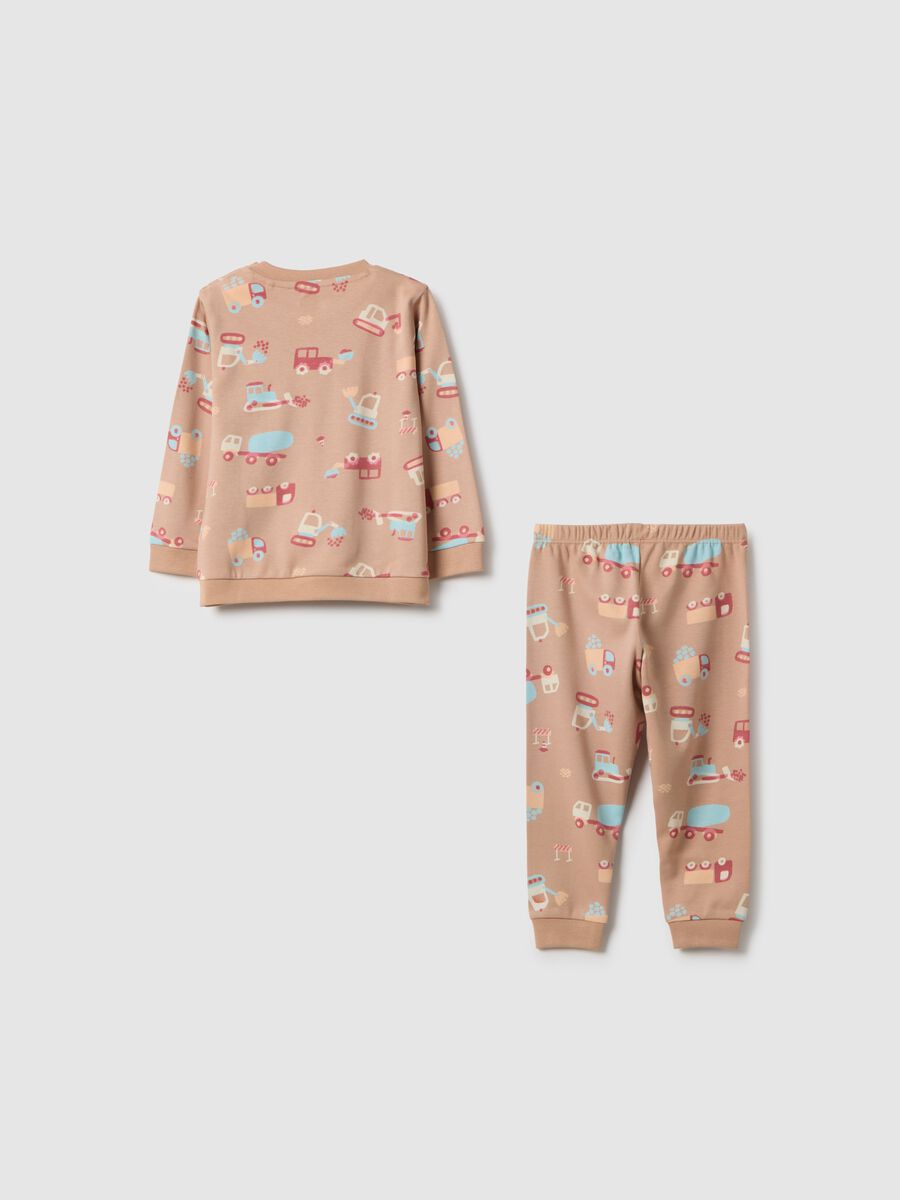 Multicolour baby pyjamas in pure cotton regular fit with prints_1