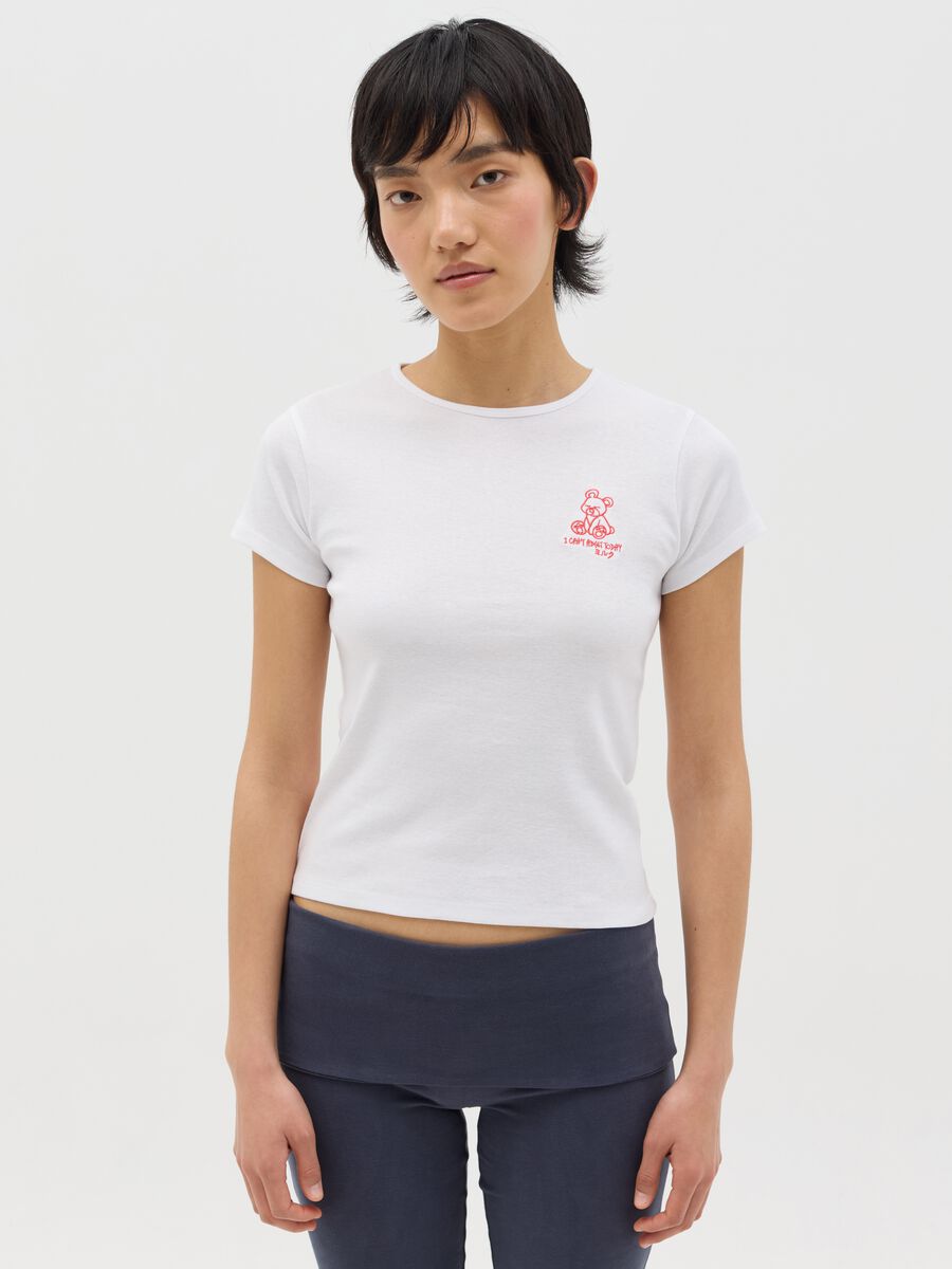 Slim-fit T-shirt in cotton_0