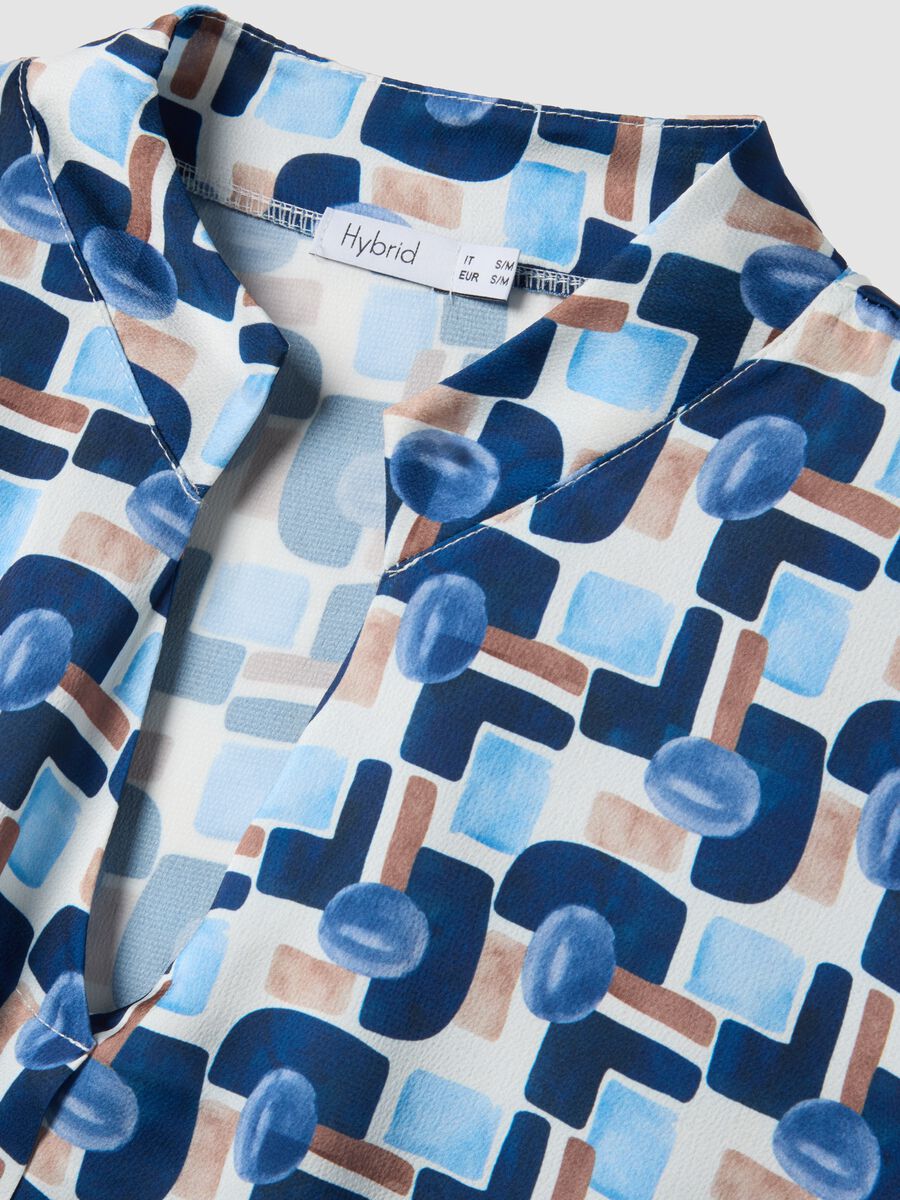 Regular-fit multicolour print blouse_1